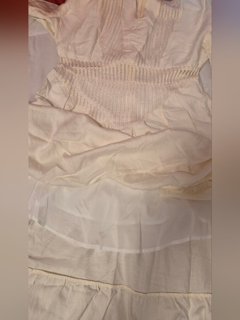 Boho Crochet-Trim White Maxi Dress - Picture 7 of 7